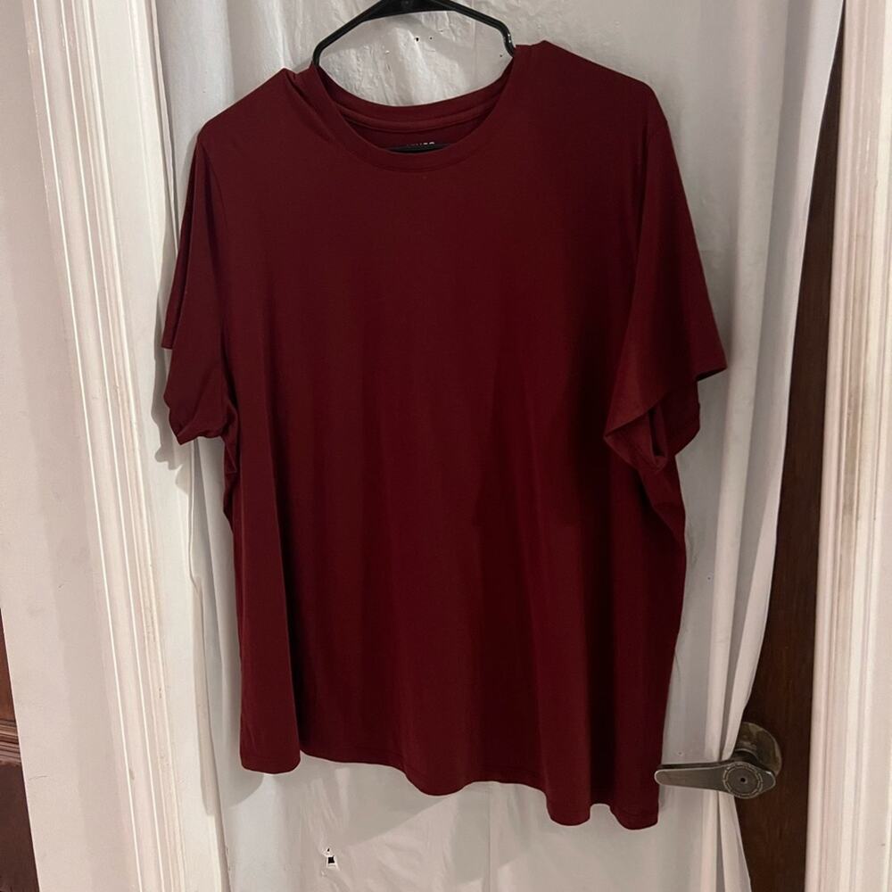 Vince 100% pima cotton burgundy mens short sleeve t shirt size xxl soft casual